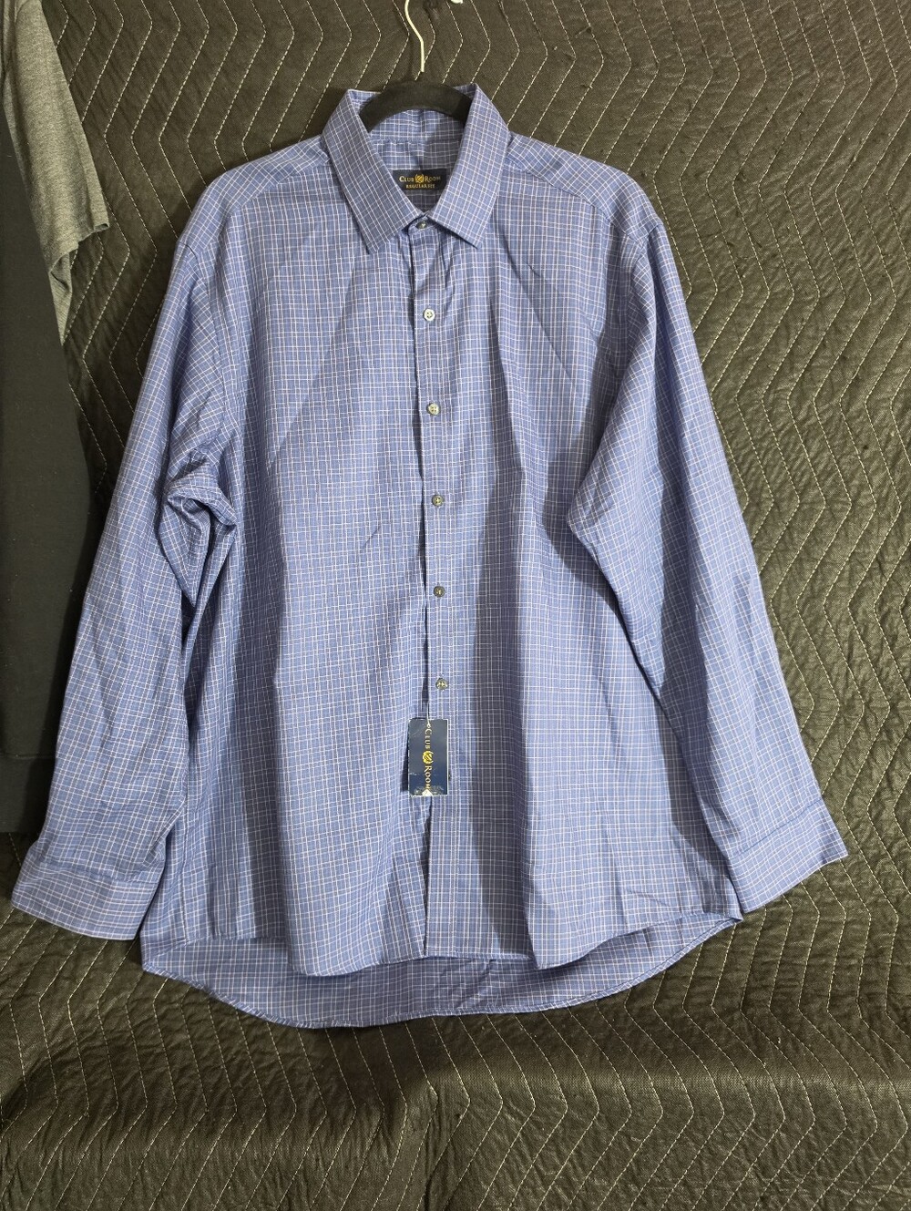 Club Room Light Blue Check Dress Shirt